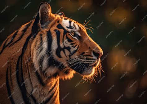 Premium AI Image | The Bengal tiger is a population of the Panthera tigris