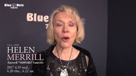 Helen Merrill Farewell Sayonara Concerts Blue Note Tokyo