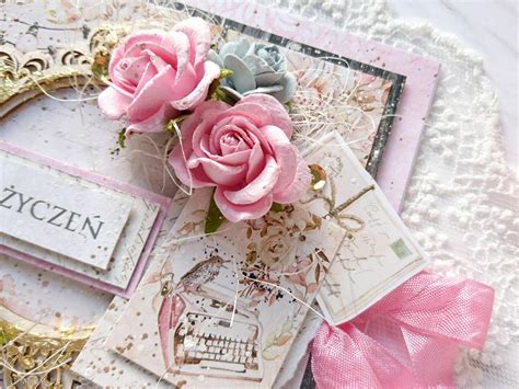 kartka okolicznościowa w pudełku scrapbooking ღ art Madam pl