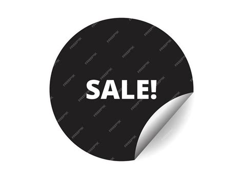 Premium Vector Sale Round Sticker Sign Sale Circle Sticker Banner