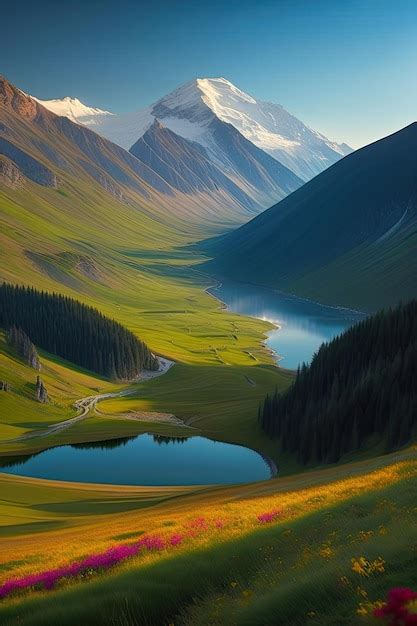 Premium AI Image | The nature of the North Caucasus