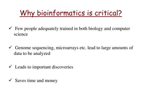PPT - Bioinformatics and Computational Biology PowerPoint Presentation ... 