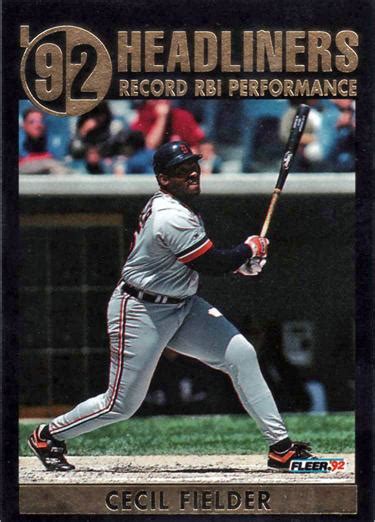 Fleer Update Headliners Cecil Fielder Trading Card Database