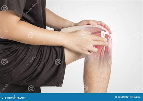 Knee muscle pain stock image. Image of feeble, chronic - 235318921