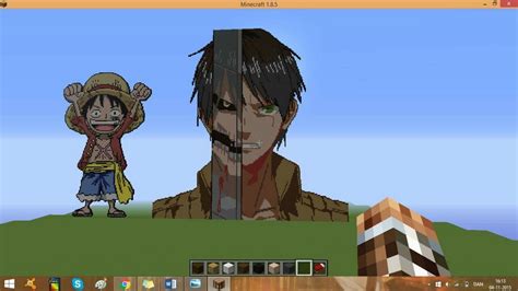 Komura2 — Eren from Attack on Titan, build in minecraft ^w^