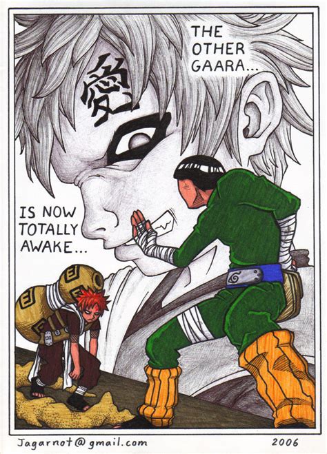 Gaara Vs Rock Lee By Jagarnot On Deviantart