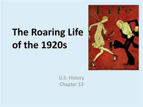 Ppt The Roaring Life Of The 1920s Powerpoint Presentation Free