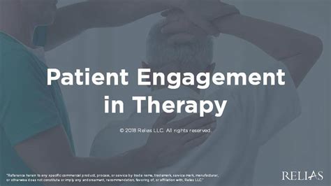 Patient Engagement In Therapy Relias Academy