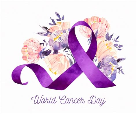 Premium Vector Watercolor World Cancer Day