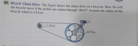 Solved Bicycle Chain Drive The Figure Shows The Chain Chegg