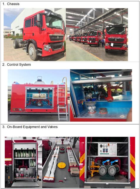 HOWO 8 TON Foam Fire Truck 228kw 6x4 For Fire Fighting Emergency Rescue