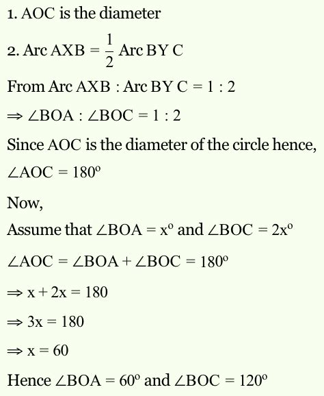 In The Given Figure Aoc Is The Diameter Of The Circle With Centre O