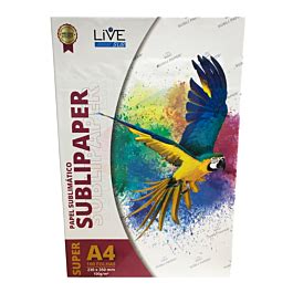 Papel Sublimático Live SubliPaper super A4 Move Sublimação