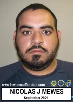 Nicolas Jeronimo Mewes Sex Offender In Davenport IA 52801 IA15473