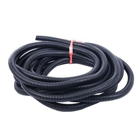 20 Ft 1 2 Inch Split Wire Loom Conduit Polyethylene Tubing Black Color