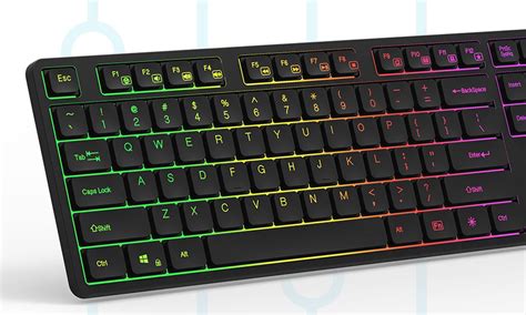 Delux SK800GL 2.4G Silent RGB - Klawiatury bezprzewodowe - Sklep ...