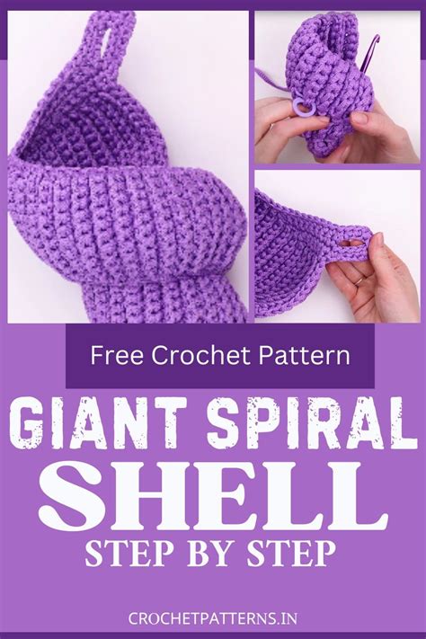 Crochet Giant Spiral Shell Pattern For Marine Lovers In Crochet