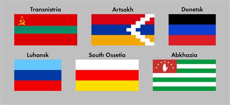 Flags of Eastern European and Caucasian Separatist Territories | Flag ...