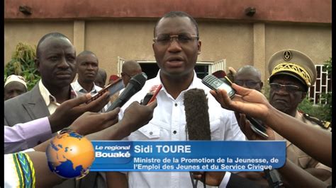 Rdv Jeunes Region Du Poro Gbeke Iffou Le Ministre Sidi Toure Echange