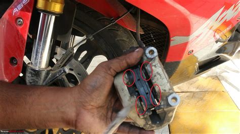 DIY TVS Apache RR310 Front Brake Pad Replacement Team BHP