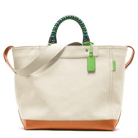 Coach Bleecker Beach Canvas Tote In Natural Lyst