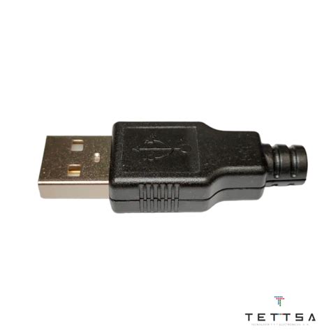 Conector Usb Macho Tipo A Para Soldar Con Cubierta Tettsa Tienda