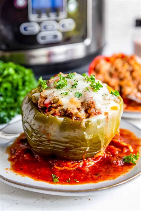 Crockpot Stuffed Peppers Recipe The Cookie Rookie