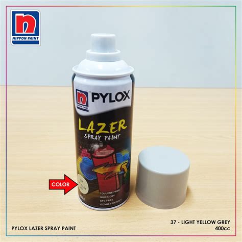 Pylox Lazer Spray Paint Light Yellow Grey Plz Cc Nippon Shopee