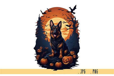 German Shepherd Halloween Graphic by Joanna Redesiuk · Creative Fabrica