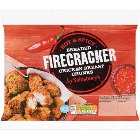 Sainsbury S Hot And Spicy Breaded Firecracker Chicken Breast Chunks 350g Compare Prices