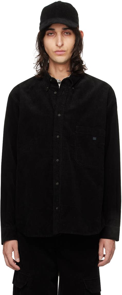 Acne Studios Chemise Noire Cusson Ssense France