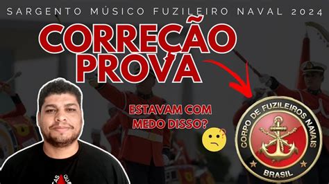 SAIU A PROVA DE SARGENTO MÚSICO 2024 CORREÇÃO E ANÁLISE YouTube