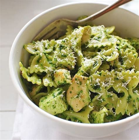 Chicken Kale Spinach Pesto Pasta Pro Mance