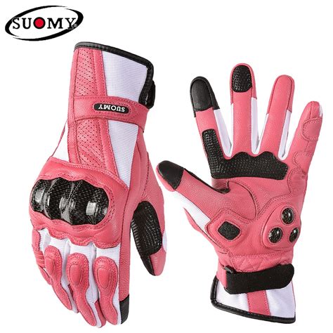 Suomy Guantes Largos De Cuero Genuino Para Motocicleta Para Hombre Y