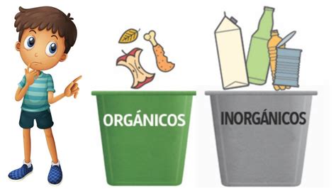 Basura OrgÁnica E InorgÁnica Para NiÑos Youtube