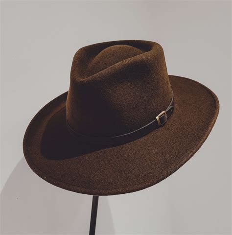 Chocolate Brown Fedora Hat Montana