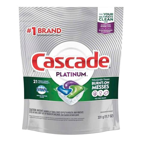 Cápsulas para lavavajillas Cascade platinum 331 g Walmart