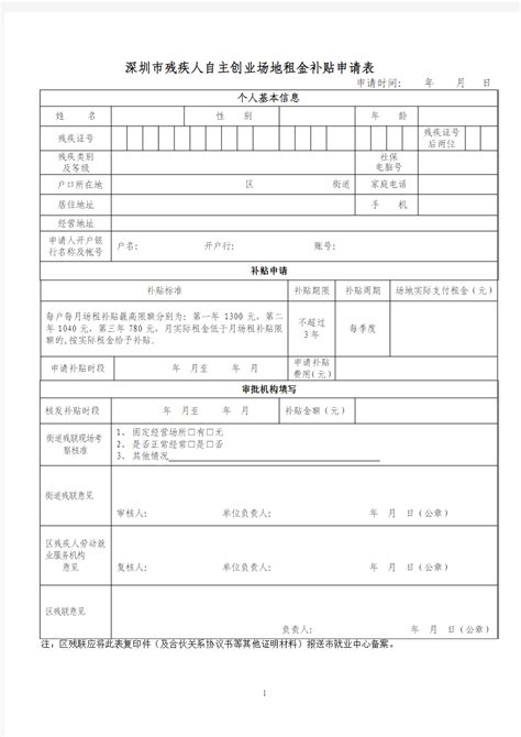 《扶持办法》实施细则与流程之七——残疾人自主创业经营场地租金补贴 文档之家