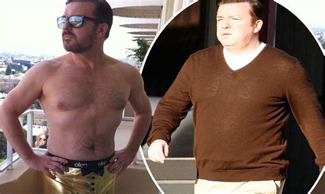 Ricky Gervais Reveals New Physique In Gold Pants On Ellen DeGeneres