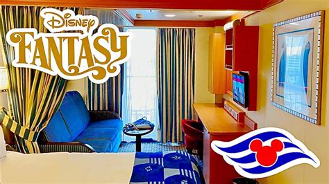 Disney Fantasy Deluxe Oceanview Stateroom With Verandah Full Tour