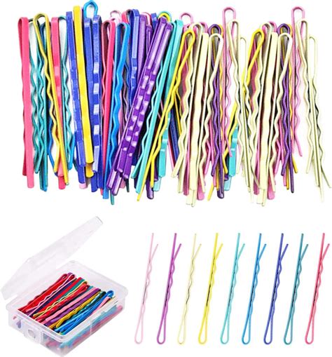 50 Pcs Bobby Pins Hair Grips For Thick Hair Colourful Hair Pins Kirby