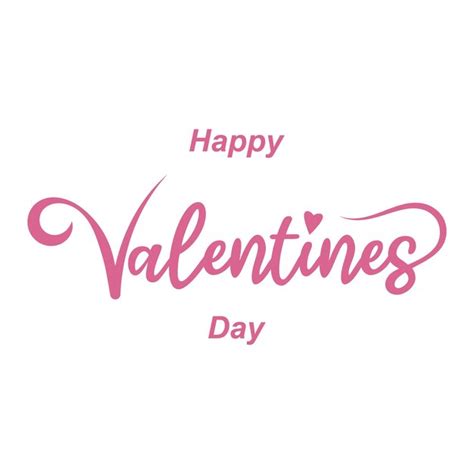 Premium Vector Beautiful Happy Valentines Day Typography Vector Flat