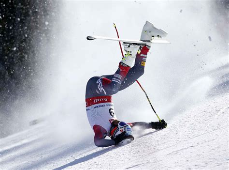 Mondiaux De Ski La Spectaculaire Entaille La Jambe De Bode Miller