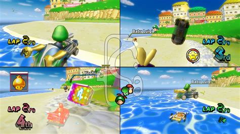 Mario Kart Wii Gcn Peach Beach Player Netplay Race Fps Youtube