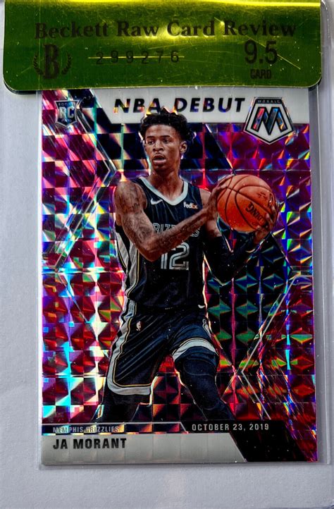 Panini Mosaic Ja Morant Rc Pink Debut Nba Bgs Gem Mint Ebay