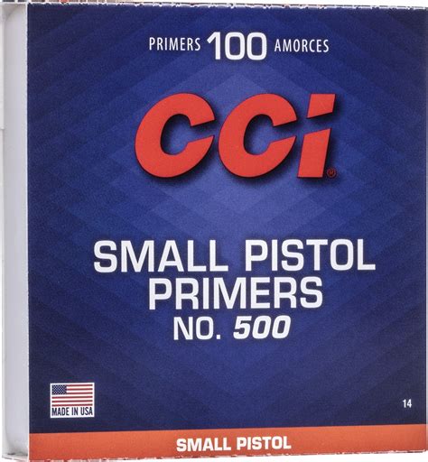 CCI 500 Small Pistol Primers 100 Pack Academy