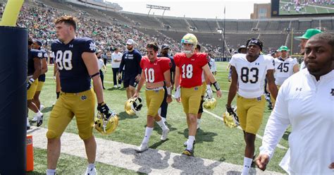 Report Card Grading The Notre Dame Offense In Blue Gold Game On3