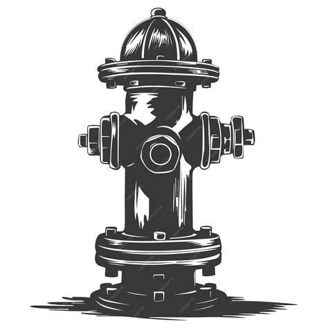 Premium Vector Silhouette Fire Hydrant Black Color Only