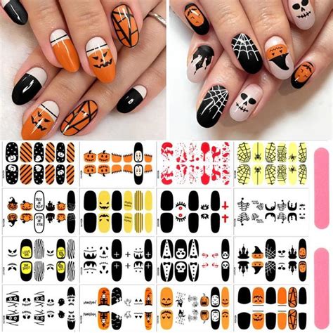 Spooky And Stylish Halloween Nail Stickers For Diy Nail Art Kalolary