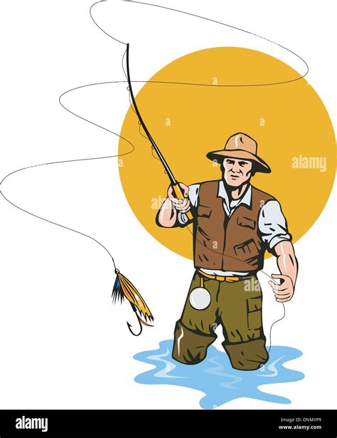 Fly Rod Illustration High Resolution Stock Photography And Images Alamy